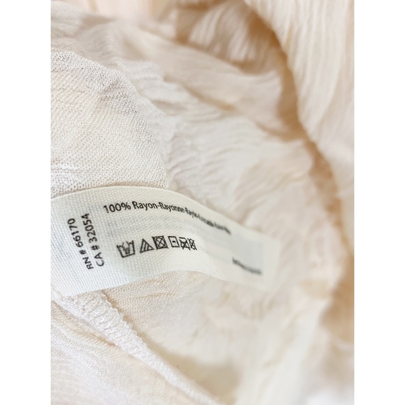 Free People Sleeveless Boho Hippie Dress Cream Size XS - Picture 8 of 8